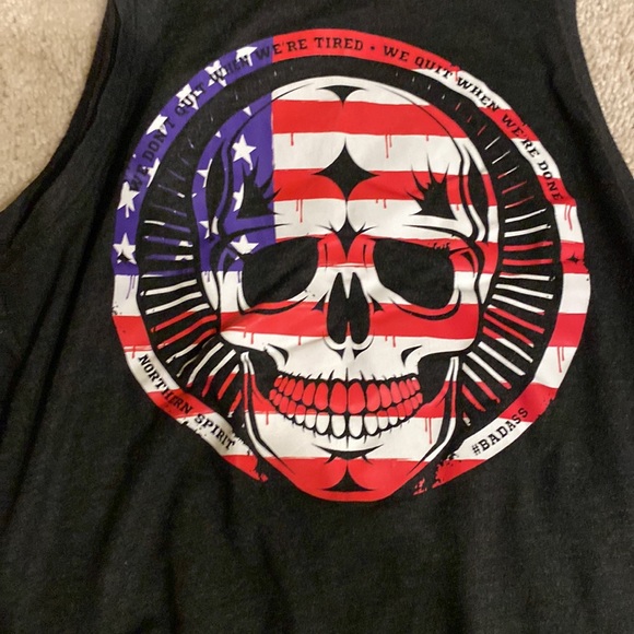 🇺🇸☠️open back crop - Picture 3 of 5